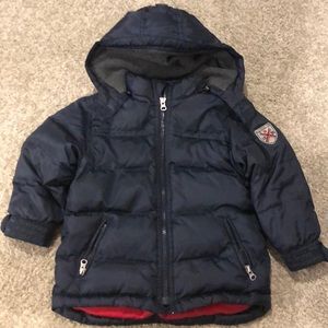 Boys 4T Gap puffer coat navy blue